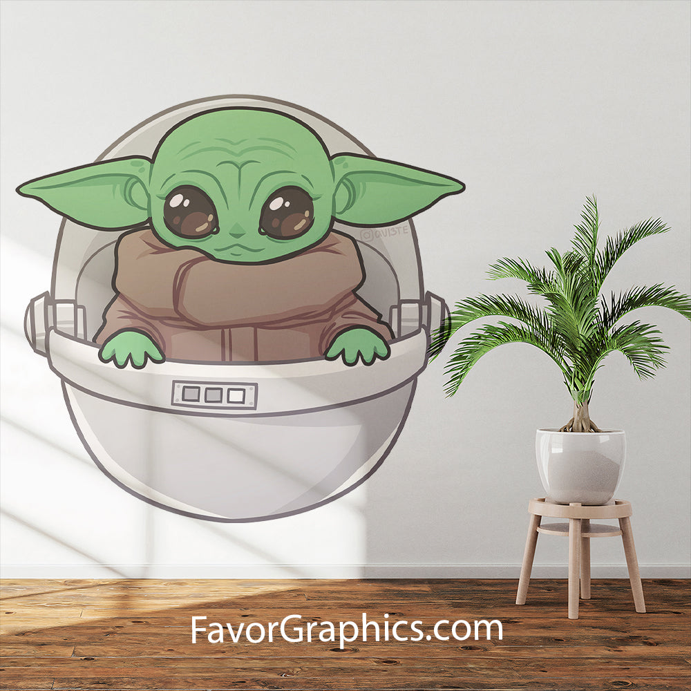 Baby Yoda Home Room Wall Vinyl Decal Sticker Mural Poster