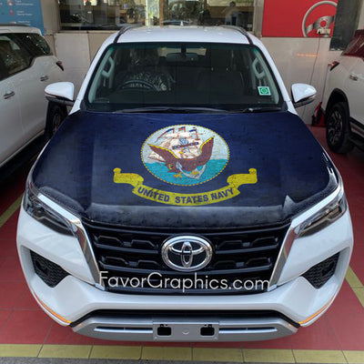 United States Navy Itasha Car Vinyl Hood Wrap Decal Sticker