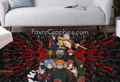 Akatsuki Naruto Home Bedroom Decor Rug Carpet Mat