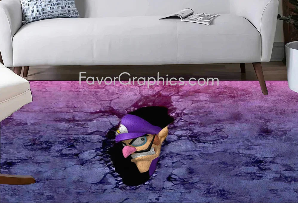 Waluigi Home Bedroom Decor Rug Carpet Mat