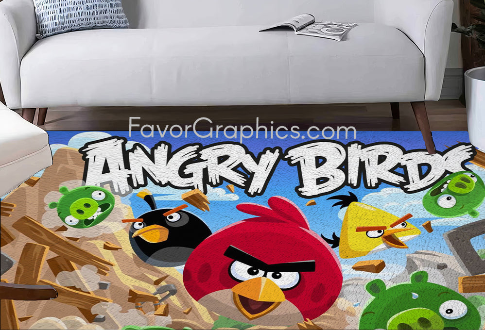 Angry Birds Home Bedroom Decor Rug Carpet Mat