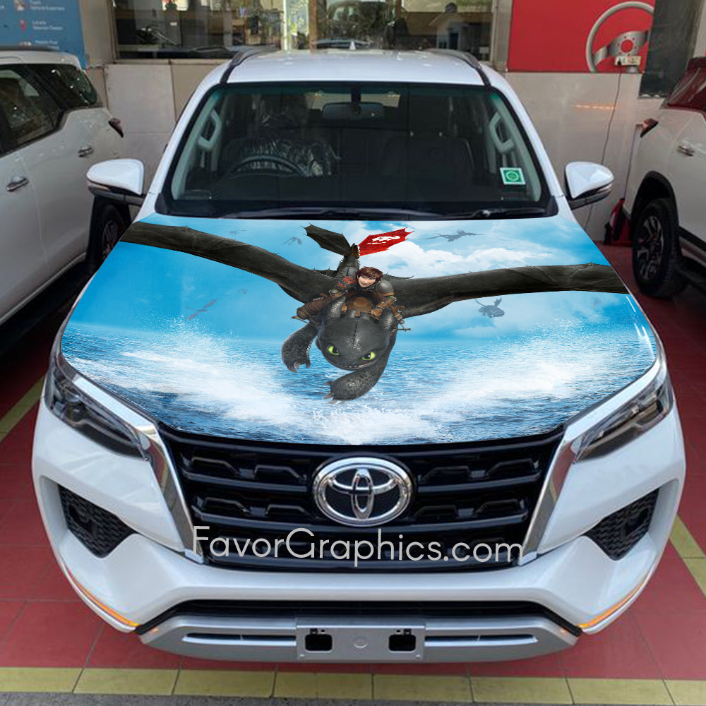 Toothless Itasha Car Vinyl Hood Wrap Decal Sticker