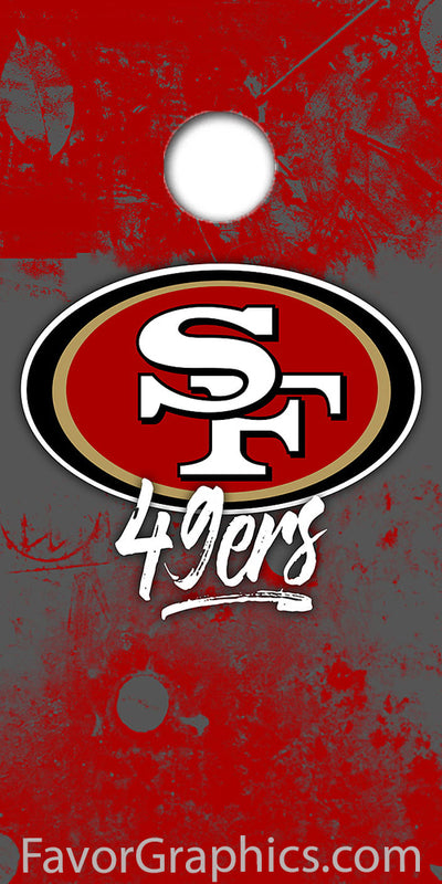 San Francisco 49ers Cornhole Wood Board Skin Vinyl Wrap Decal Sticker