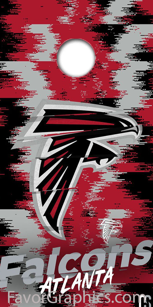 Atlanta Falcons Cornhole Wood Board Skin Vinyl Wrap Decal Sticker