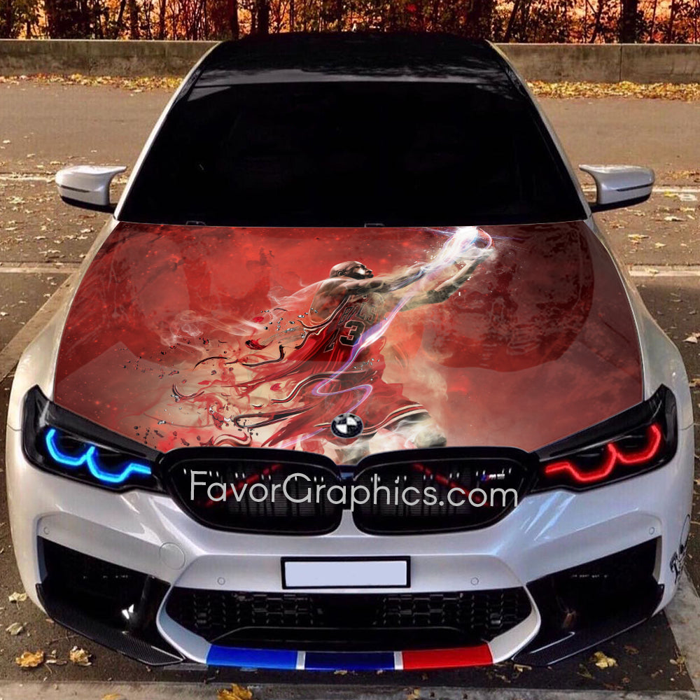 Michael Jordan Itasha Car Vinyl Hood Wrap Decal Sticker