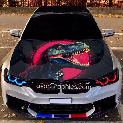 Dinosaur Itasha Car Vinyl Hood Wrap Decal Sticker