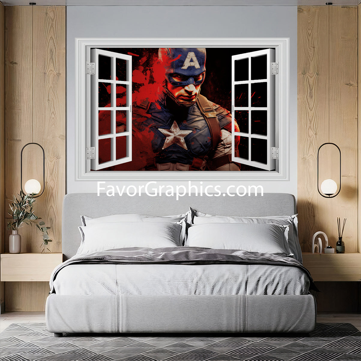 Captain America Vinyl Wall Art Decal Sticker Poster Print Mural