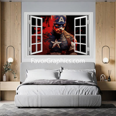 Captain America Vinyl Wall Art Decal Sticker Poster Print Mural