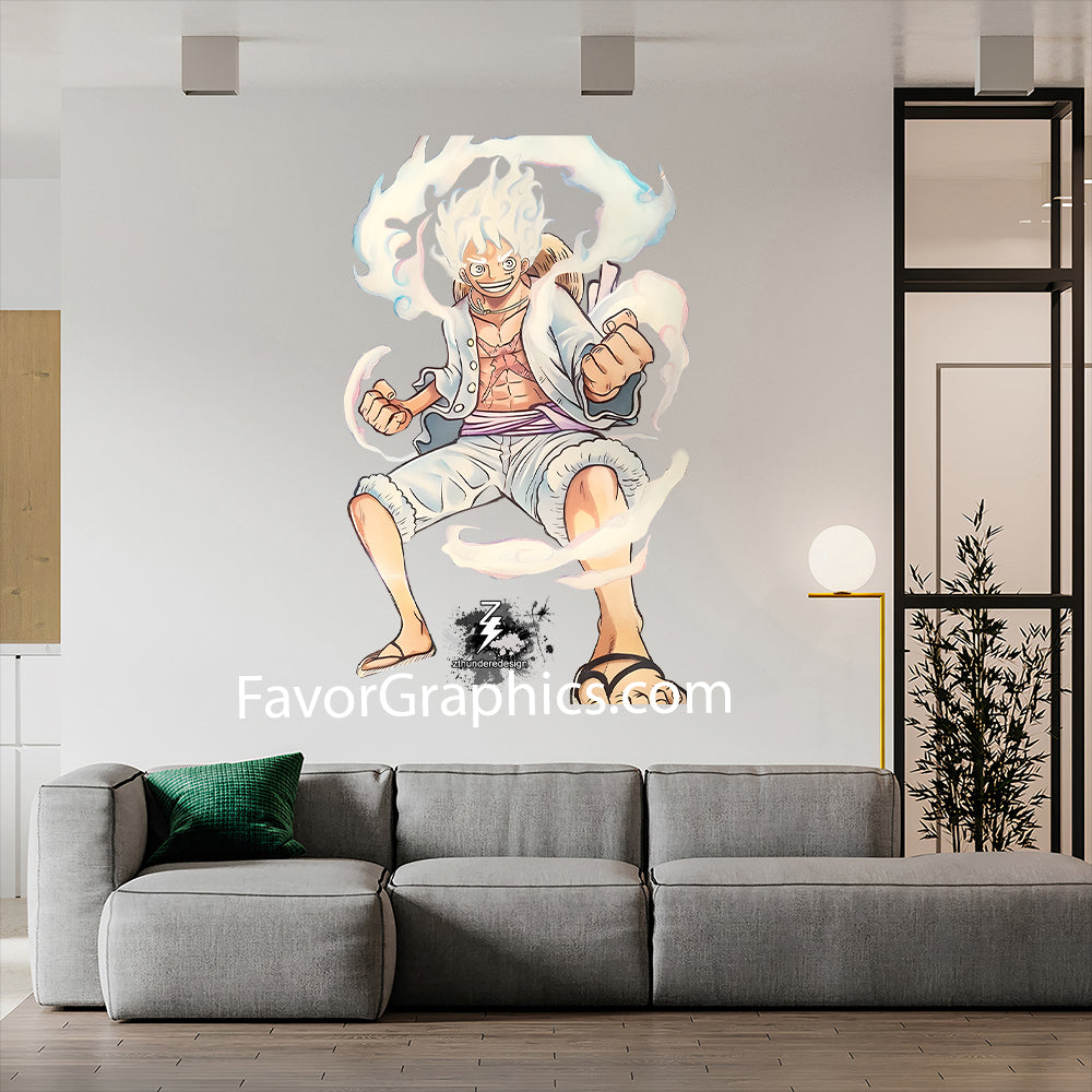 Monkey D. Luffy Gear 5 Home Room Wall Vinyl Decal Sticker Mural Poster