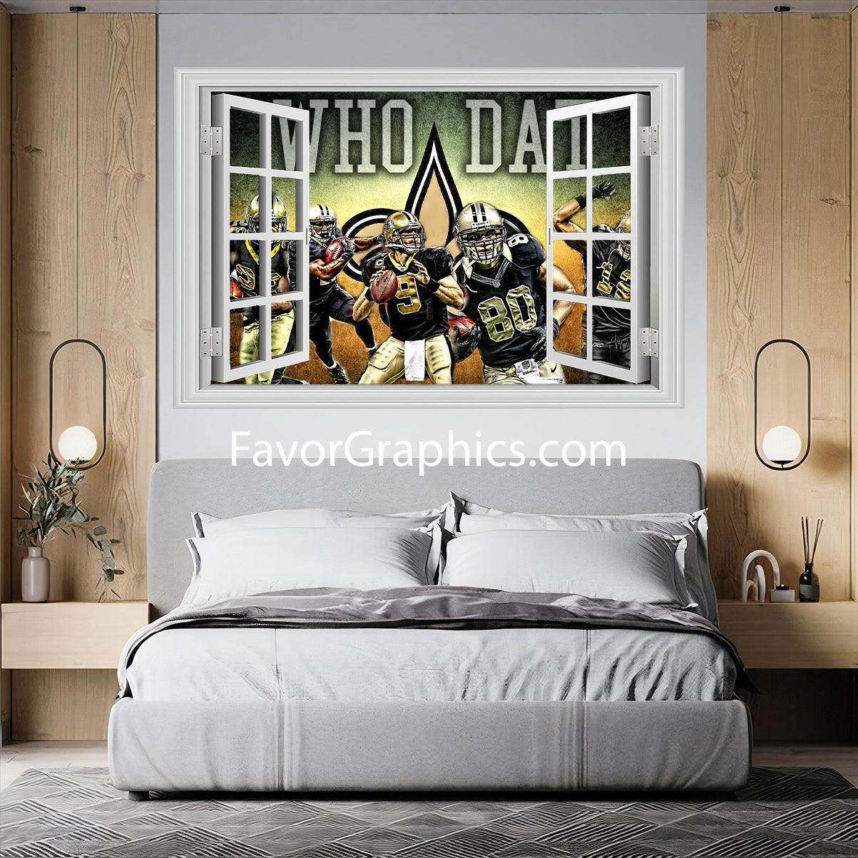 New Orleans Saints Vinyl Wall Art Decal Sticker Poster Print Mural