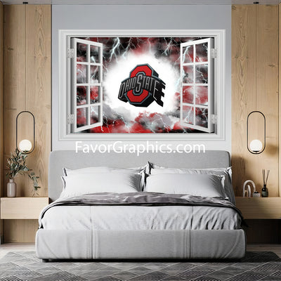 Ohio State Buckeyes Vinyl Wall Art Decal Sticker Poster Print Mural