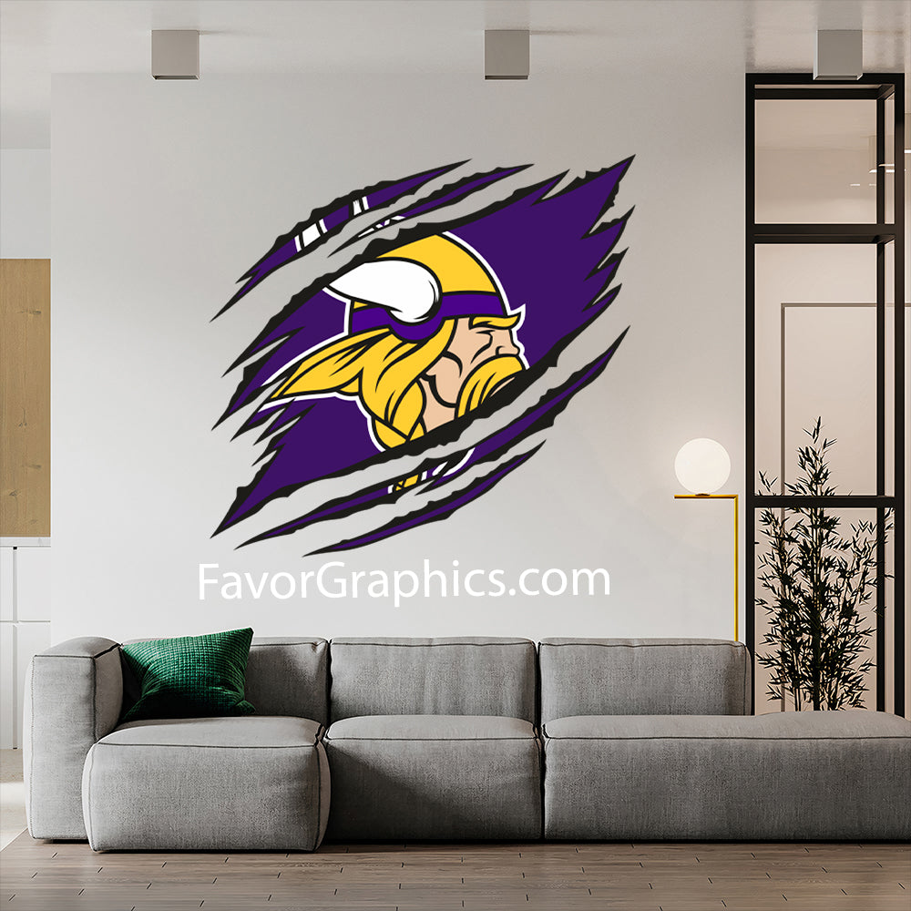 Minnesota Vikings Home Room Wall Vinyl Decal Sticker Mural Poster