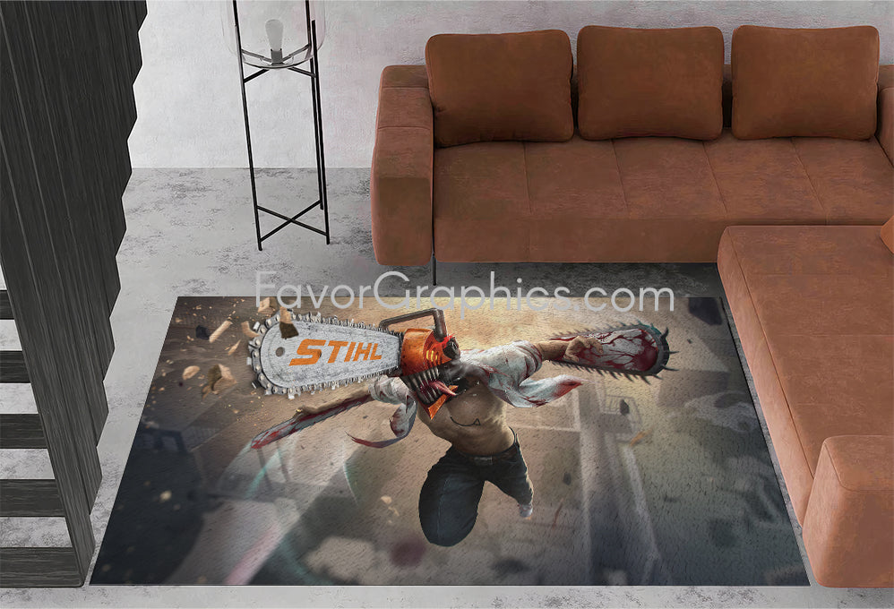 Denji Chainsaw Man Home Bedroom Decor Rug Carpet Mat