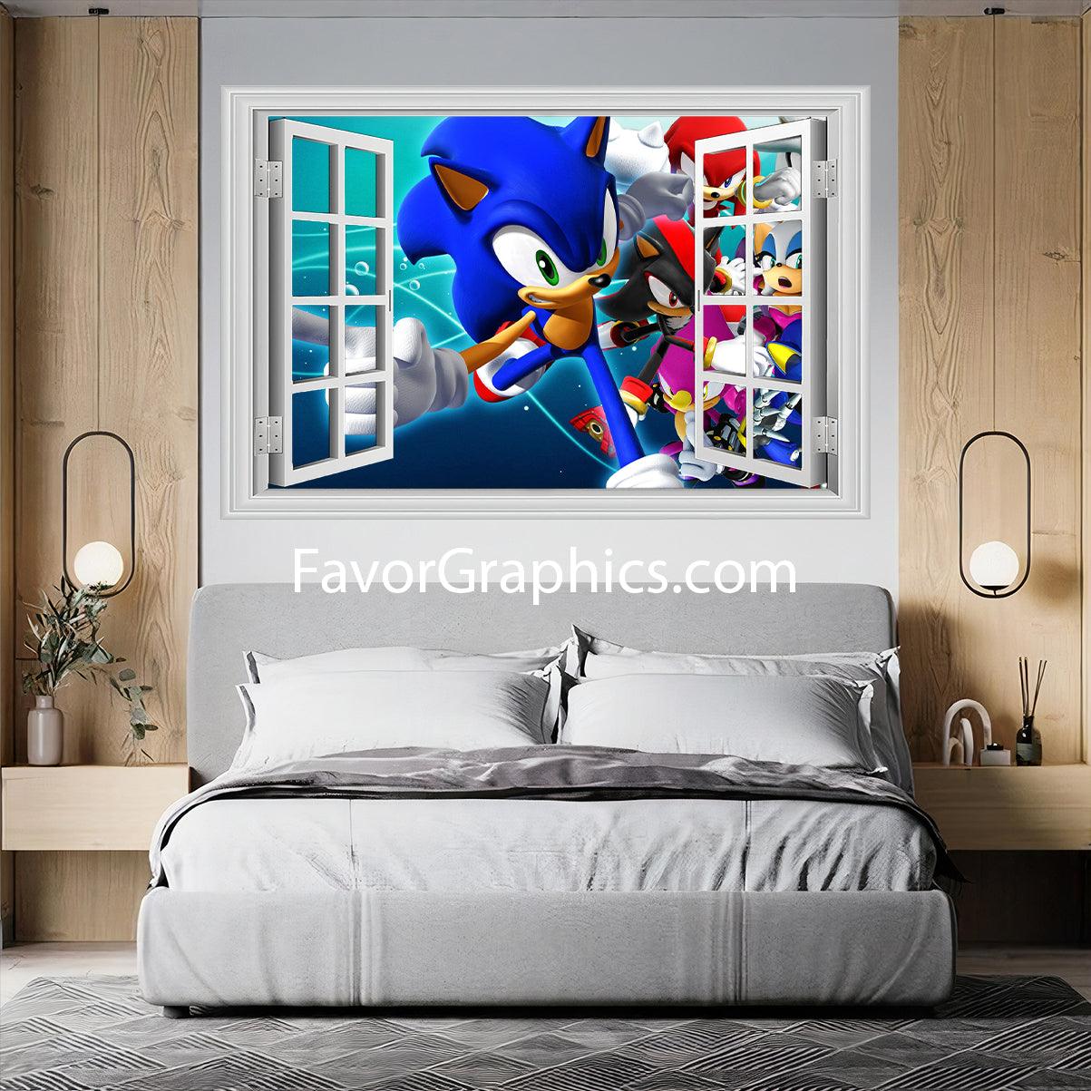 Sonic The Hedgehog Vinyl Wall Art Decal Sticker Poster Print Mural