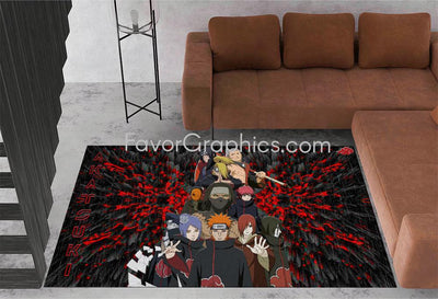 Akatsuki Naruto Home Bedroom Decor Rug Carpet Mat