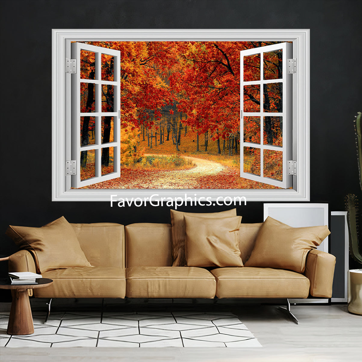 Autumn Forest Vinyl Wall Art Decal Sticker Poster Print Mural