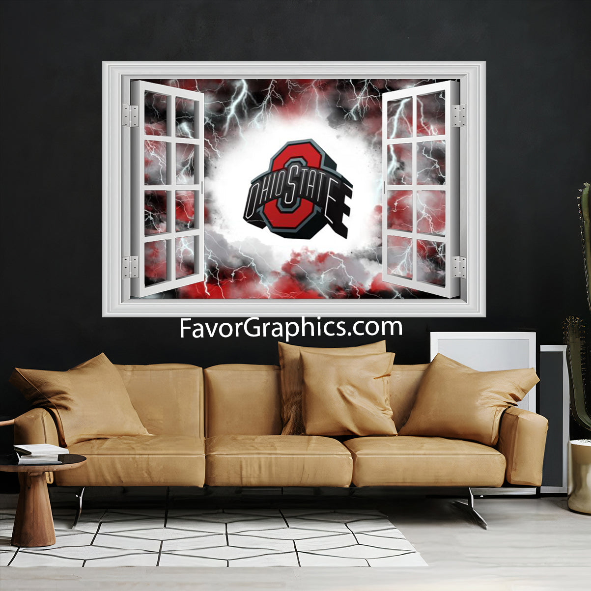 Ohio State Buckeyes Vinyl Wall Art Decal Sticker Poster Print Mural