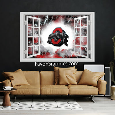 Ohio State Buckeyes Vinyl Wall Art Decal Sticker Poster Print Mural