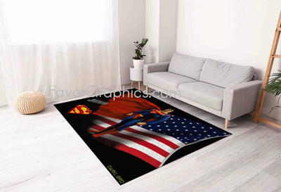 Superman Home Bedroom Decor Rug Carpet Mat