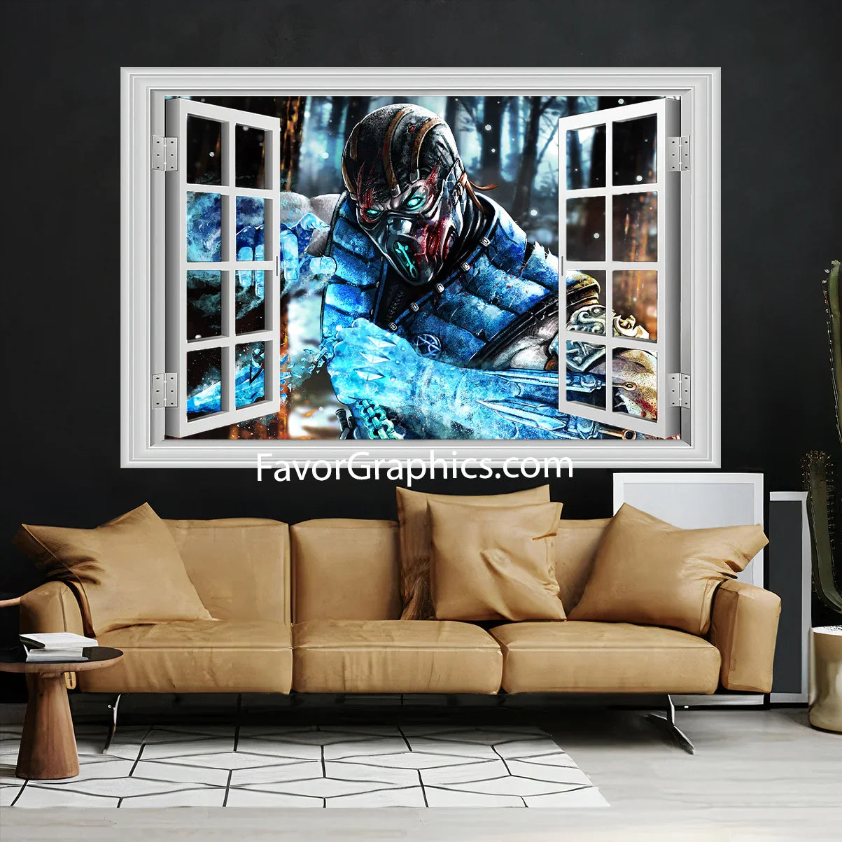 Sub Zero Mortal Kombat Vinyl Wall Art Decal Sticker Poster Print Mural