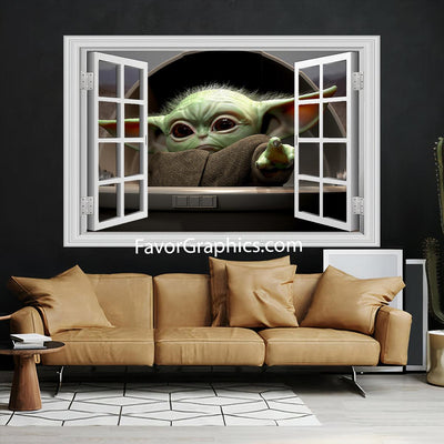 Baby Yoda Vinyl Wall Art Decal Sticker Poster Print Mural