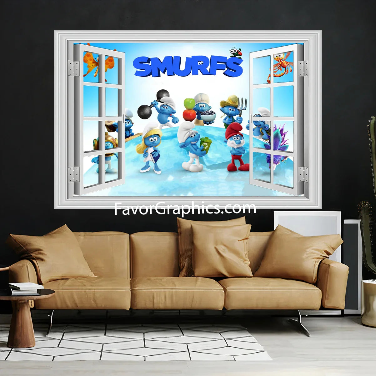 The Smurfs Vinyl Wall Art Decal Sticker Poster Print Mural