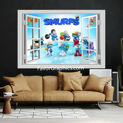 The Smurfs Vinyl Wall Art Decal Sticker Poster Print Mural