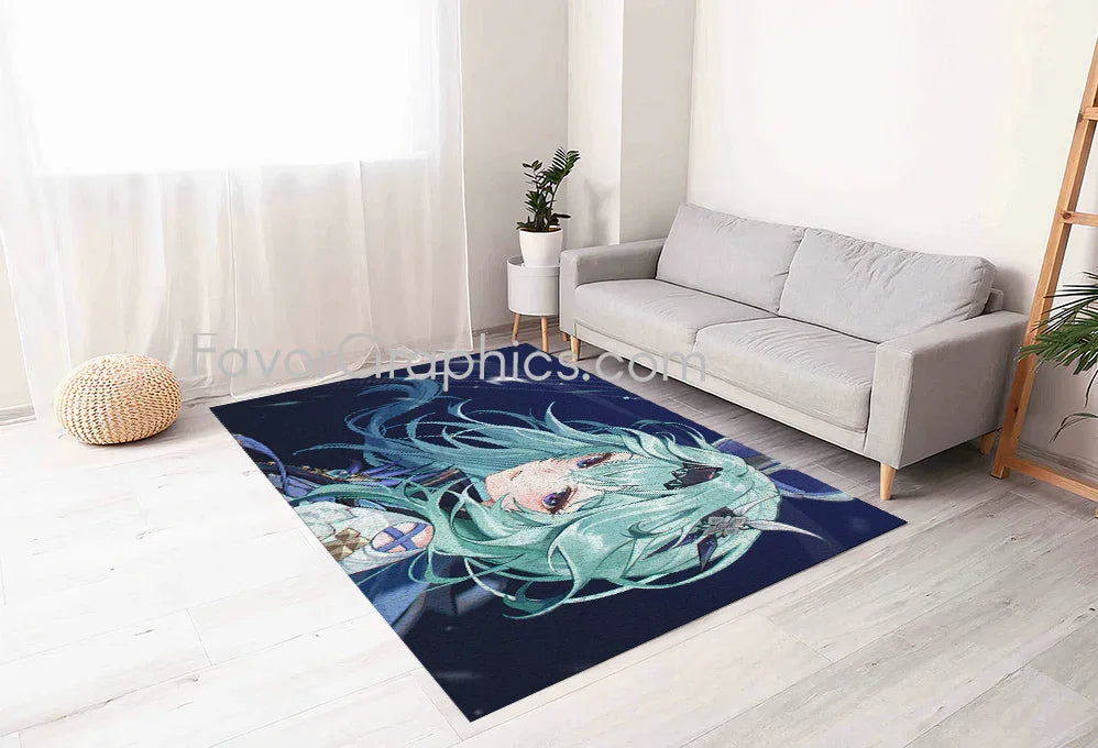 Eula (Genshin impact) Home Bedroom Decor Rug Carpet Mat