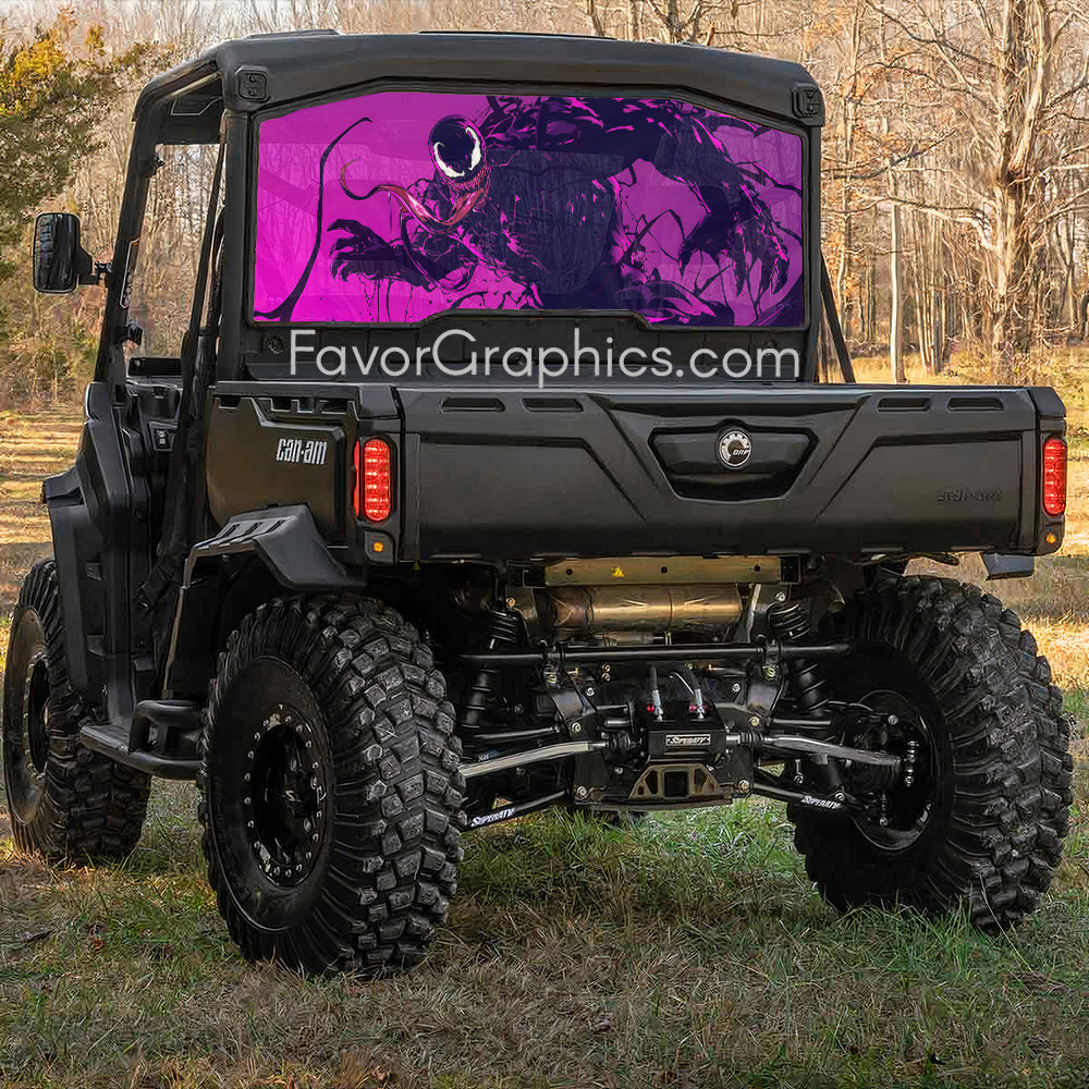 Venom Rear Window Perforated Graphic Vinyl Decal Car Truck UTV