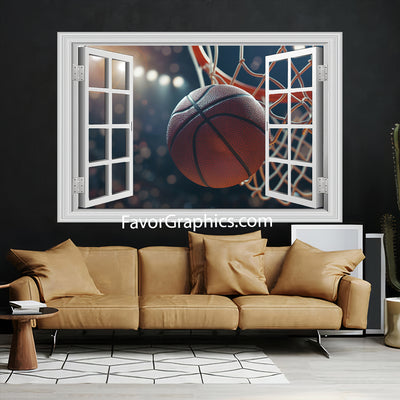 Basketball Vinyl Wall Art Decal Sticker Poster Print Mural