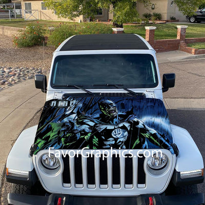 Black Lantern Itasha Car Vinyl Hood Wrap