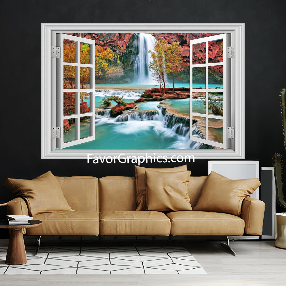 Waterfall Vinyl Wall Art Decal Sticker Poster Print Mural