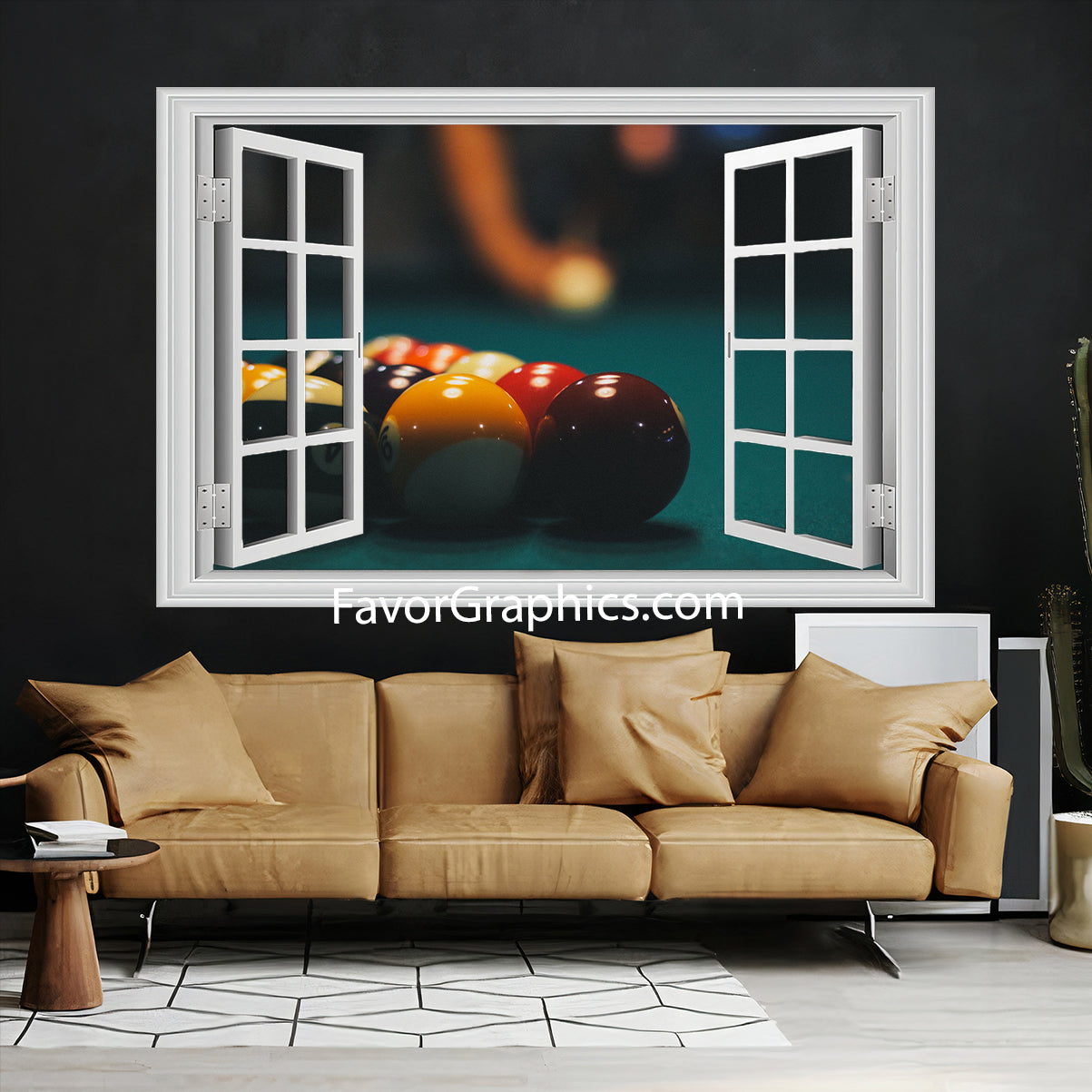 Billiard Vinyl Wall Art Decal Sticker Poster Print Mural