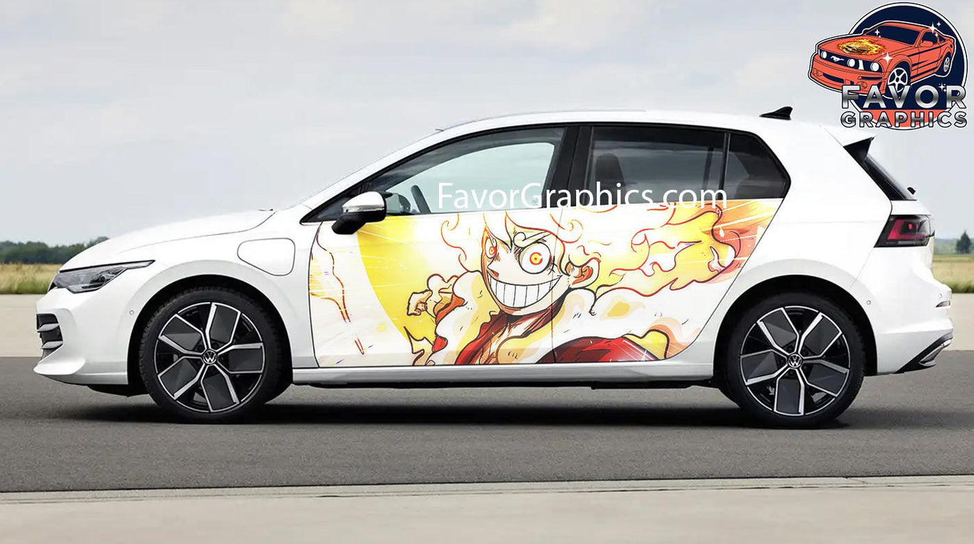 Monkey D. Luffy Car Door Vinyl Wrap Decal Sticker