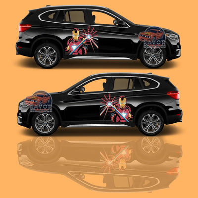 Iron Man Itasha Car Side Door Decal Vinyl Sticker