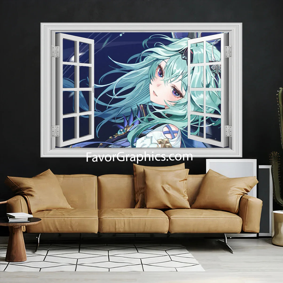 Eula (Genshin impact) Vinyl Wall Art Decal Sticker Poster Print Mural