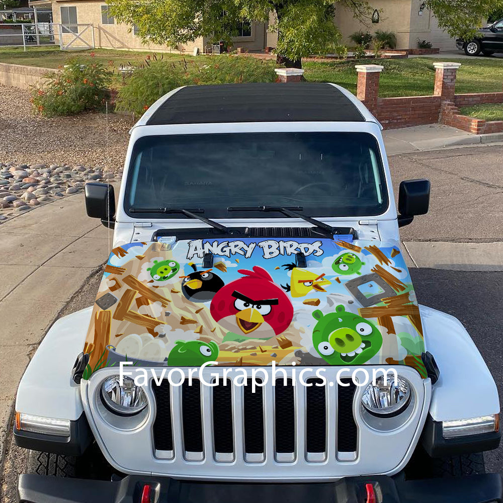 Angry Birds Itasha Car Vinyl Hood Wrap Decal Sticker