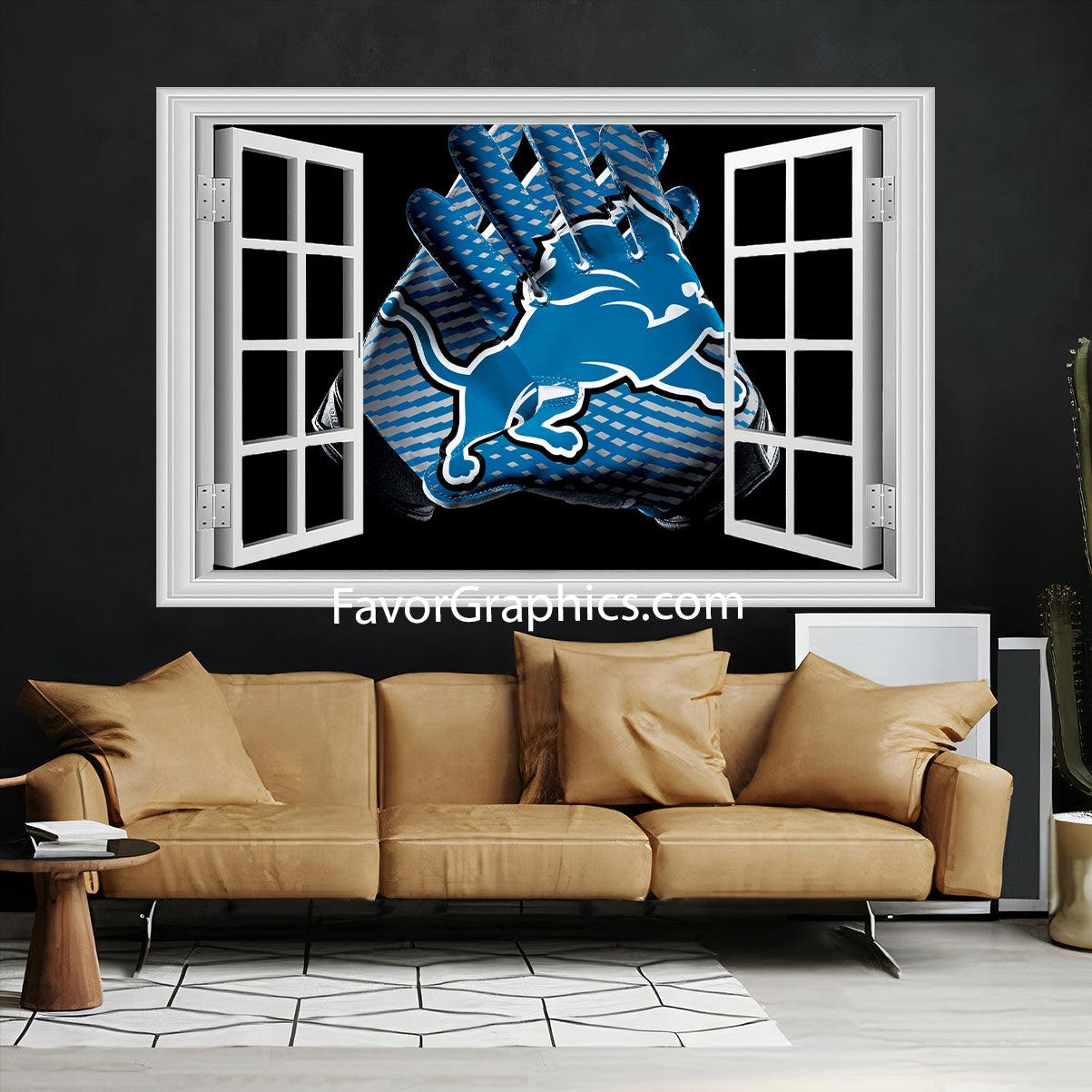 Detroit Lions Vinyl Wall Art Decal Sticker Poster Print Mural