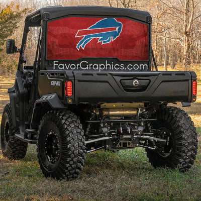 Buffalo Bills Rear Window Perforated Graphic Vinyl Decal Car Truck UTV