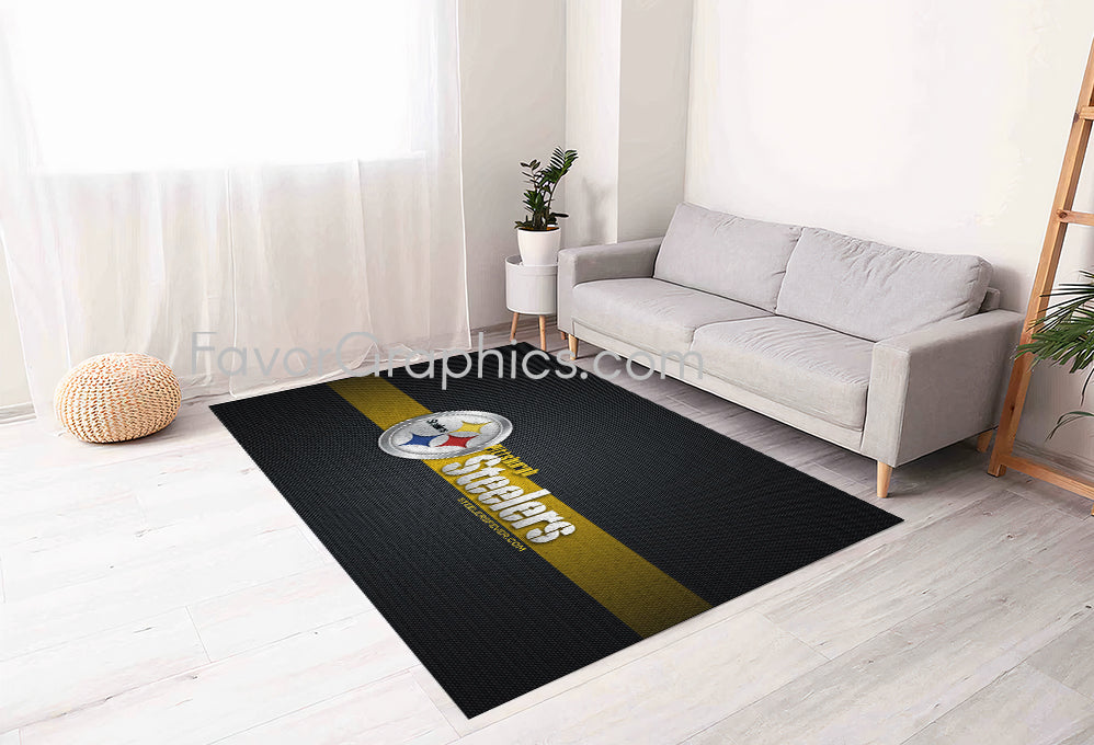 Pittsburgh Steelers Home Bedroom Decor Rug Carpet Mat