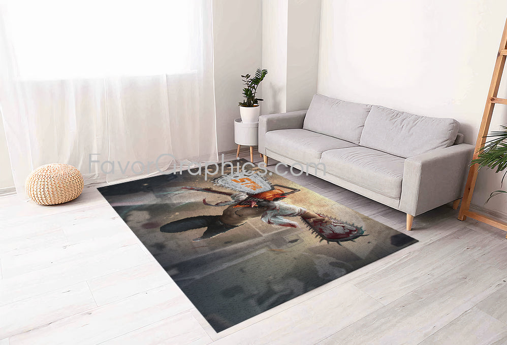 Denji Chainsaw Man Home Bedroom Decor Rug Carpet Mat