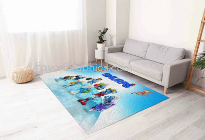 The Smurfs Home Bedroom Decor Rug Carpet Mat