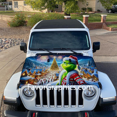 The Grinch Itasha Car Vinyl Hood Wrap Decal Sticker