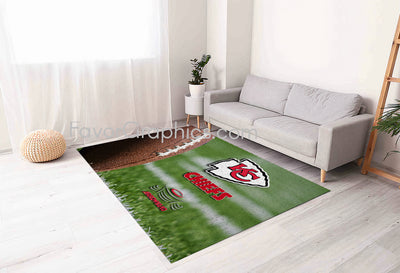 Kansas City Chiefs Home Bedroom Decor Rug Carpet Mat