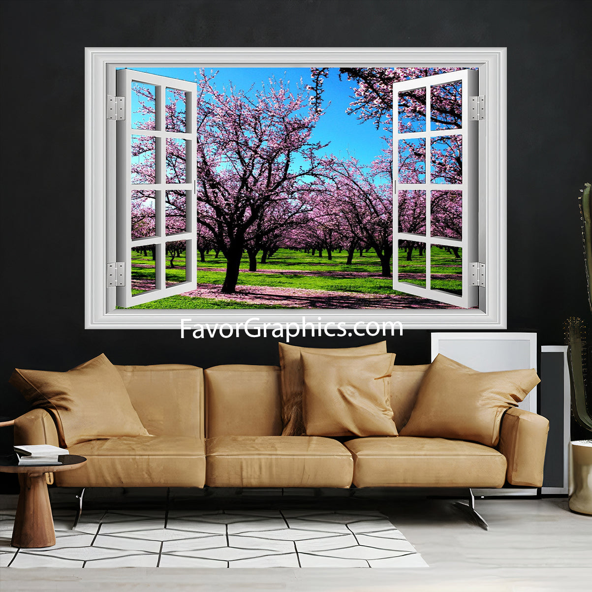 Cherry Blossom Vinyl Wall Art Decal Sticker Poster Print Mural