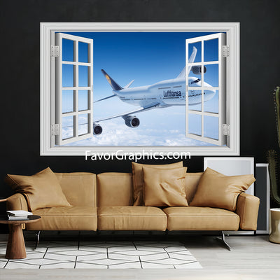 Boeing 747 Airplane Vinyl Wall Art Decal Sticker Poster Print Mural