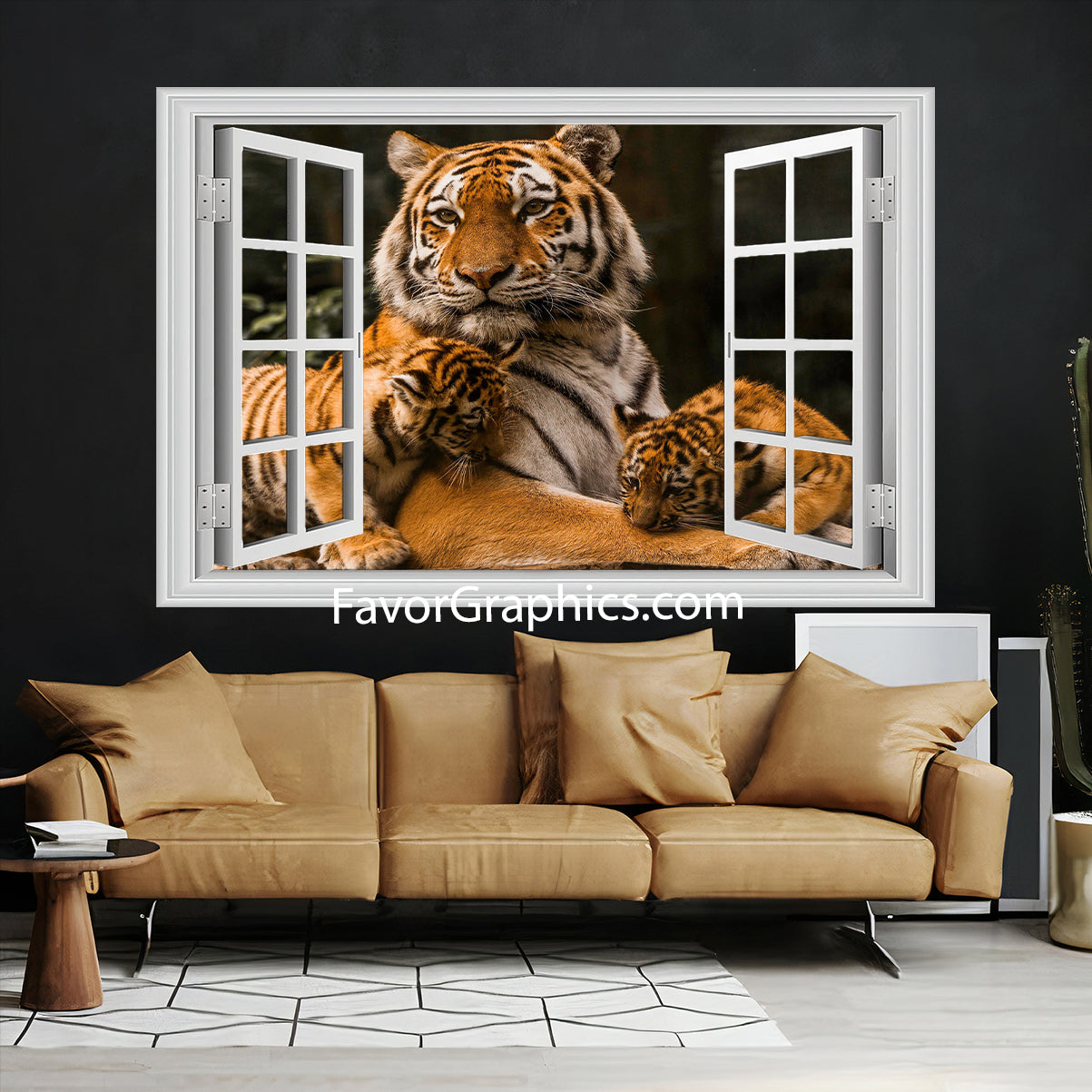 Tiger Vinyl Wall Art Decal Sticker Poster Print Mural