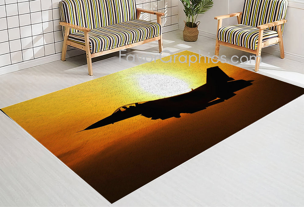 Military Aircraft Home Bedroom Decor Rug Carpet Mat