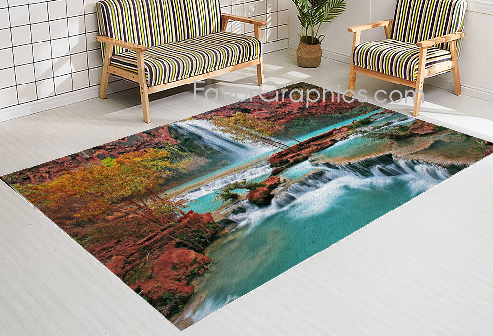 Waterfall Home Bedroom Decor Rug Carpet Mat