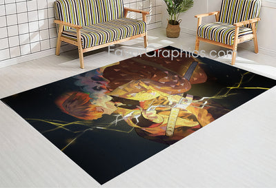 Zenitsu Agatsuma Home Bedroom Decor Rug Carpet Mat